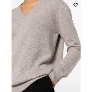 LouLou Studio Women's Cashmere Serafini V-neck Sweater Beige S